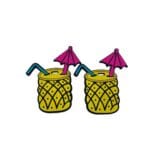 זוג תגים מעוצבים PINEAPPLE