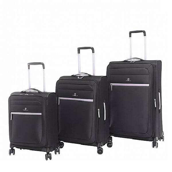 סט 3 מזוודות קלות משקל מבית המותג Tesla דגם Sacramento-