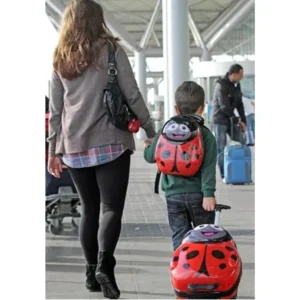סט מזוודת ילדים + תיק גב קשיח תואם מבית מותג הילדים ZOOLITTLE