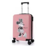 מזוודת עליה למטוס לילדים מבית דיסני דגם מיני מאוס בצבע ורוד