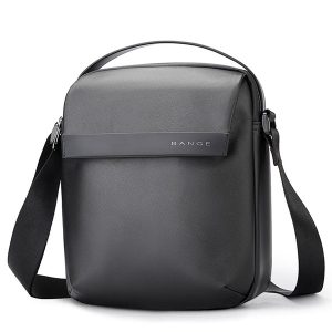 תיק צד עסקים אטום למים לגברים בצבע שחור מבית BANGE