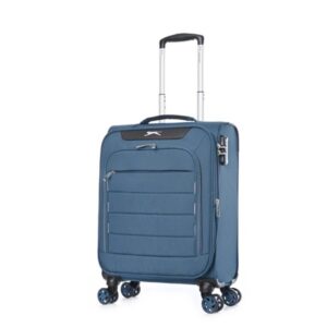 טרולי מזוודה עליה למטוס פרימיום 19 קלה במיוחד מסדרת Clite מבית חברת היוקרה Slazenger כחול