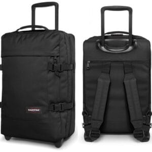 תיק נסיעות קטן על גלגלים למטוס + רצועות גב Eastpak Strapverz S
