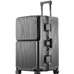 מזוודת 28 אינץ' גדולה מסגרת אלומיניום עמיד למים - שחור