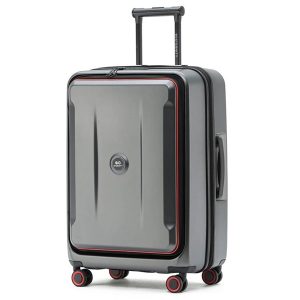 מזוודה בינונית 24 קשיחה בפתיחה קדמית דגם Ottawa מותג Eternity - אפור