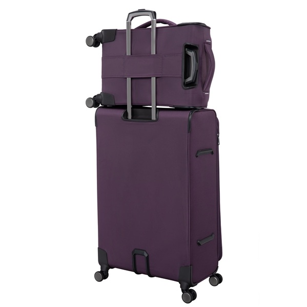 סט מזוודות בד קלות 3 יח' 30-25-20 מבית IT Luggage דגם TELEPORTED- סגול שזיף5