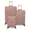 סט מזוודות בד קלות במשקל נוצה 3 יח' 30/25/20 מבית IT Luggage דגם GLIMMERING