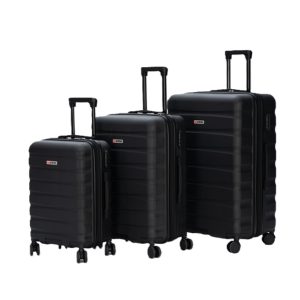 סט 3 מזוודות קשיחות דגם מדריד 20''/ 24''/ 28'' מבית מותג היוקרה Go Swiss