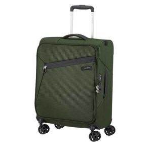 מזוודת טרולי קלה עליה למטוס 20'' אינץ' 1.8 ק”ג 55cm דגם Litebeam מותג Samsonite -ירוק קיסוס
