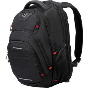 תיק גב למחשב נייד Swissdigital Neptune – טעינת USB, ידידותי TSA, הגנת RFID, מחזיק משקפי שמש, צבע שחור