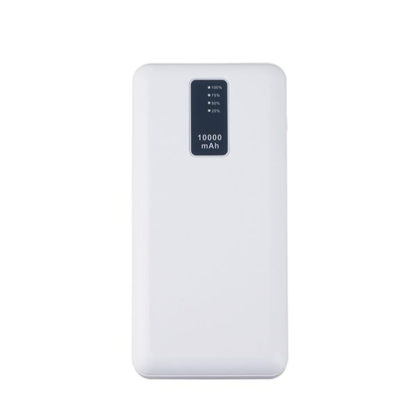 פאוור בנק סוללת גיבוי 10,000mAh הכולל 4 כבלים נשלפים 2 פנסי לד וצג דיגיטלי-1