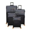 סט 4 מזוודות בד במשקל נוצה 20''/24''/28''/32'' מבית IT Luggage דגם Duo-Tone