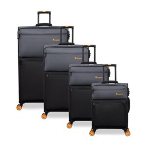 סט 4 מזוודות בד במשקל נוצה 20''/24''/28''/32'' מבית IT Luggage דגם Duo-Tone