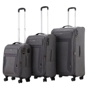 סט 3 מזוודות בד פרימיום 20''/24''/29'' Swiss Chamonix