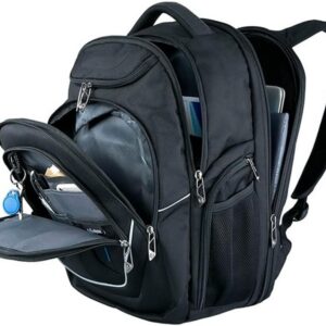 תיק גב עסקי גדול למחשב 15.6'' עם USB ו‑ הגנת RFID – דגם J16BT – מותג SwissDigital