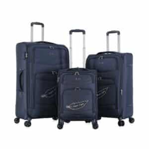 סט 3 מזוודות בד 20''/26''/30'' דגם MONACO מבית המותג היוקרתי Luan