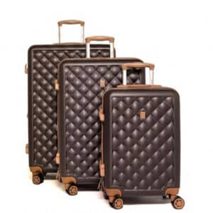 סט מזוודות קשיחות 20''/26''/30'' של המותג היוקרתי Luan דגם Diamond